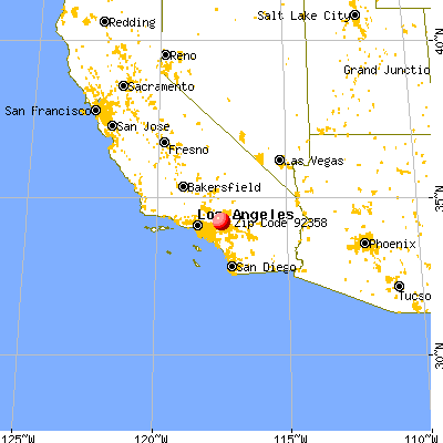 Lytle Creek, CA (92358) map from a distance