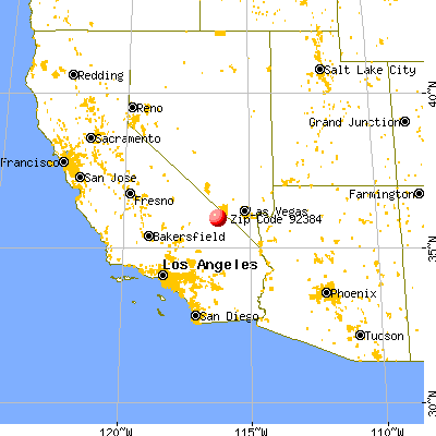 Shoshone, CA (92384) map from a distance