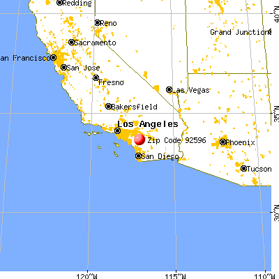 French Valley, CA (92596) map from a distance