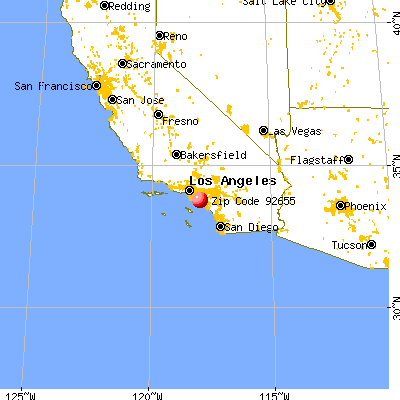 Midway City, CA (92655) map from a distance