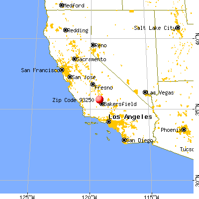 McFarland, CA (93250) map from a distance