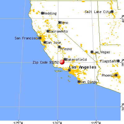 Taft, CA (93252) map from a distance