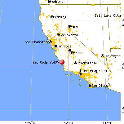 Cayucos, CA (93430) map from a distance