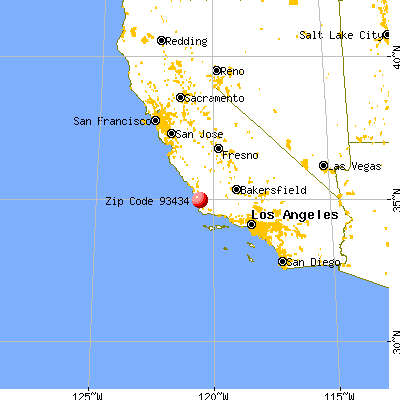 Guadalupe, CA (93434) map from a distance