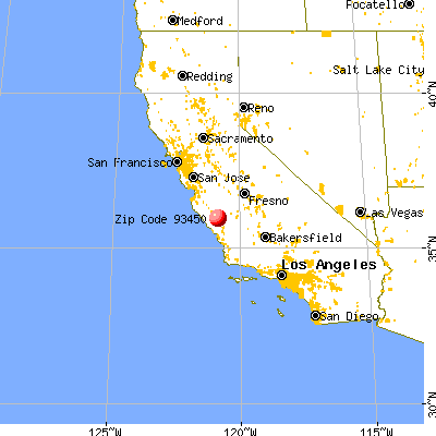 San Ardo, CA (93450) map from a distance