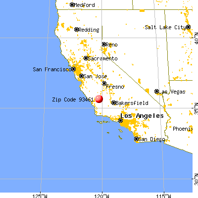 Shandon, CA (93461) map from a distance