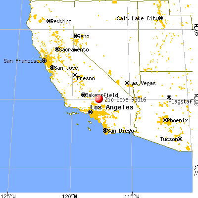 Boron, CA (93516) map from a distance