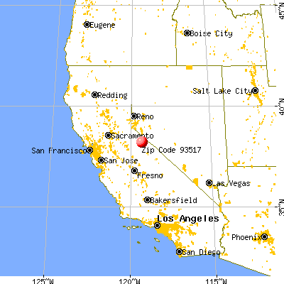 Bridgeport, CA (93517) map from a distance