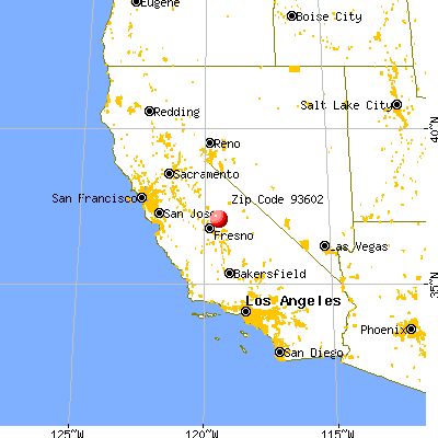 Auberry, CA (93602) map from a distance