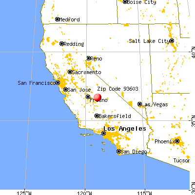 Hartland, CA (93603) map from a distance