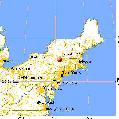 Middleburgh, NY (12122) map from a distance