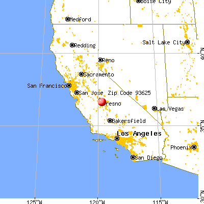 Fowler, CA (93625) map from a distance