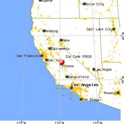 Friant, CA (93626) map from a distance