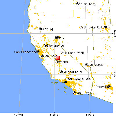 Auberry, CA (93651) map from a distance