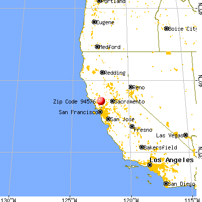 Deer Park, CA (94576) map from a distance
