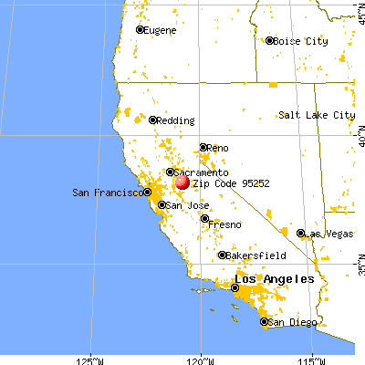 Valley Springs, CA (95252) map from a distance