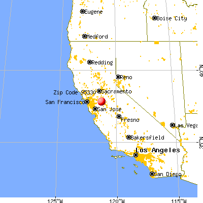 Lathrop, CA (95330) map from a distance