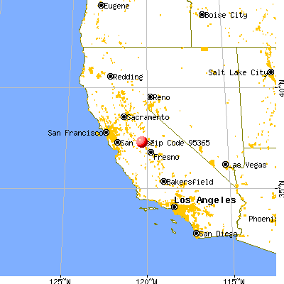 Planada, CA (95365) map from a distance