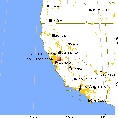 Tracy, CA (95376) map from a distance