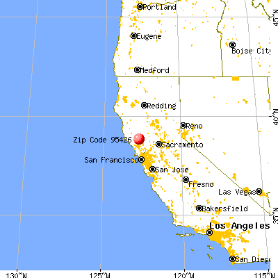Cobb, CA (95426) map from a distance