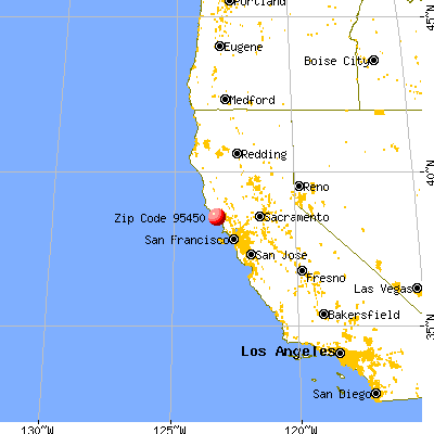 Timber Cove, CA (95450) map from a distance