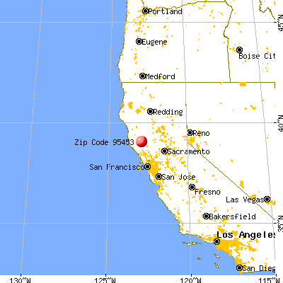 North Lakeport, CA (95453) map from a distance