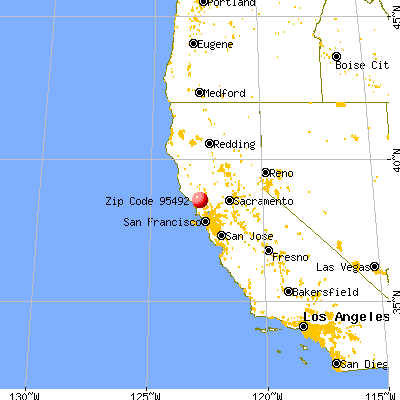 Windsor, CA (95492) map from a distance