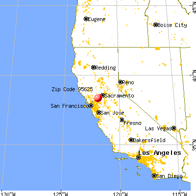 Elmira, CA (95625) map from a distance