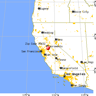Galt, CA (95632) map from a distance