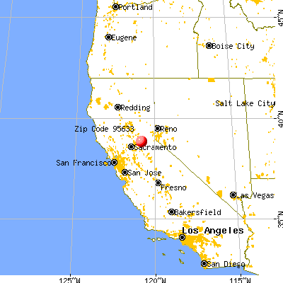 Coloma, CA (95633) map from a distance