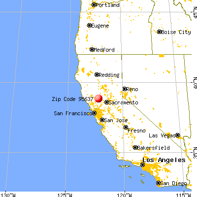 Guinda, CA (95637) map from a distance
