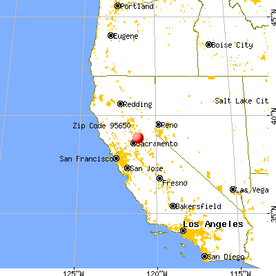 Loomis, CA (95650) map from a distance