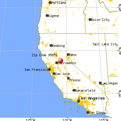 Coloma, CA (95651) map from a distance