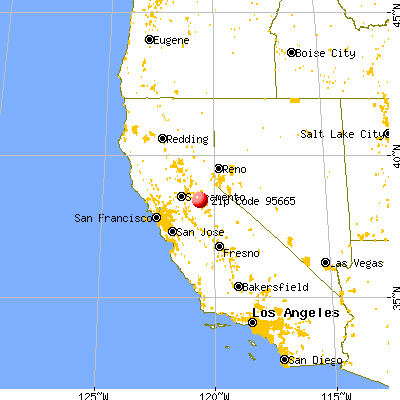 Pine Grove, CA (95665) map from a distance