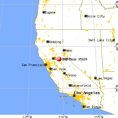 Volcano, CA (95689) map from a distance