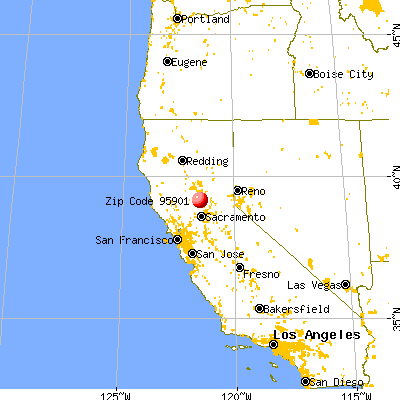 Loma Rica, CA (95901) map from a distance