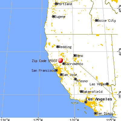 Dunnigan, CA (95937) map from a distance
