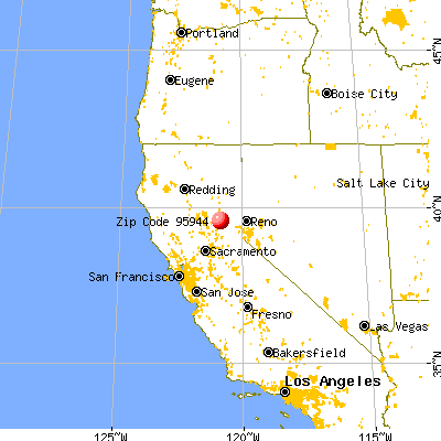 Goodyears Bar, CA (95944) map from a distance