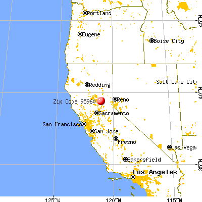 Pike, CA (95960) map from a distance