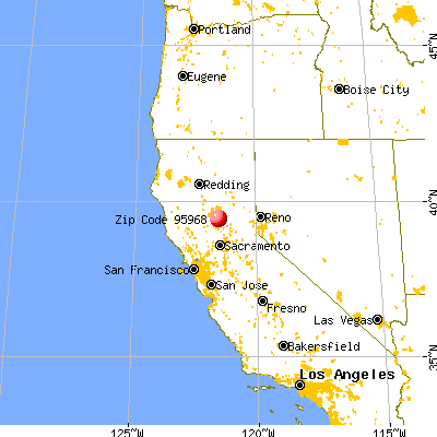 Palermo, CA (95968) map from a distance