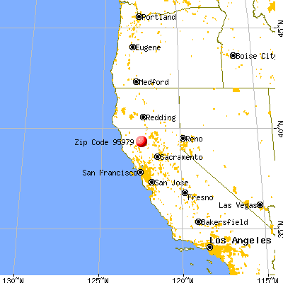 Lodoga, CA (95979) map from a distance