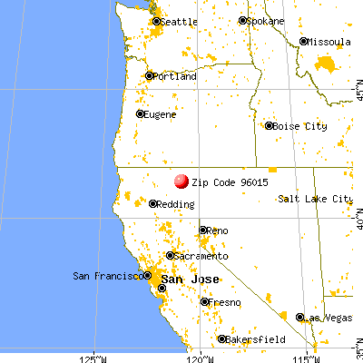 Canby, CA (96015) map from a distance