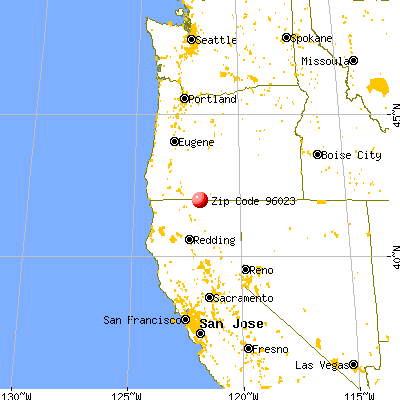 Dorris, CA (96023) map from a distance