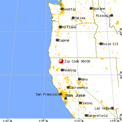 Grenada, CA (96038) map from a distance