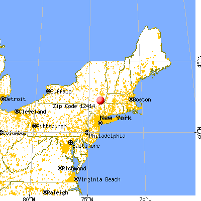Catskill, NY (12414) map from a distance