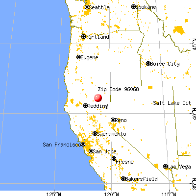 Nubieber, CA (96068) map from a distance
