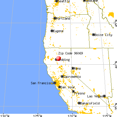 Millville, CA (96069) map from a distance