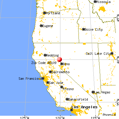 Doyle, CA (96109) map from a distance