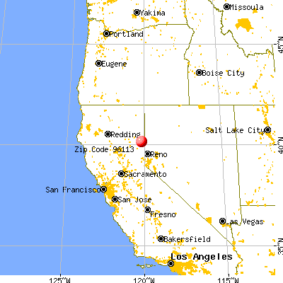 Patton Village, CA (96113) map from a distance