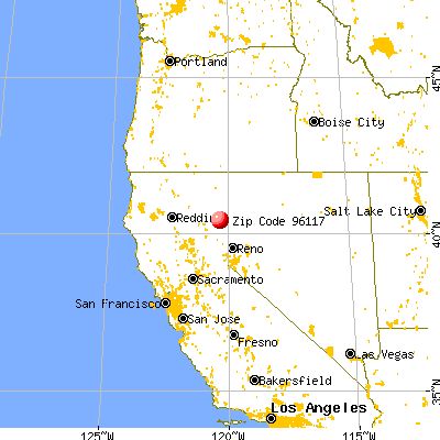 Litchfield, CA (96117) map from a distance